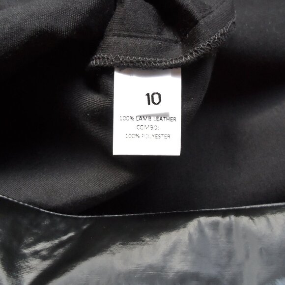 NWT$1050 RUNWAY COLLECTION Yigal Azrouel Knit Long Sleeves Leather Midi Dress 10 - Picture 12 of 16